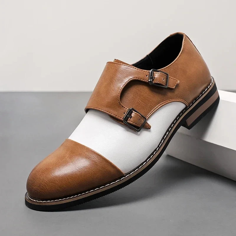 Camden Two-Tone Monk Shoes