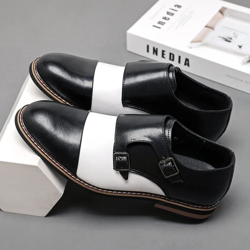 Camden Two-Tone Monk Shoes