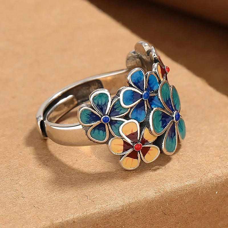 Rosa – Colorful Flower Ring