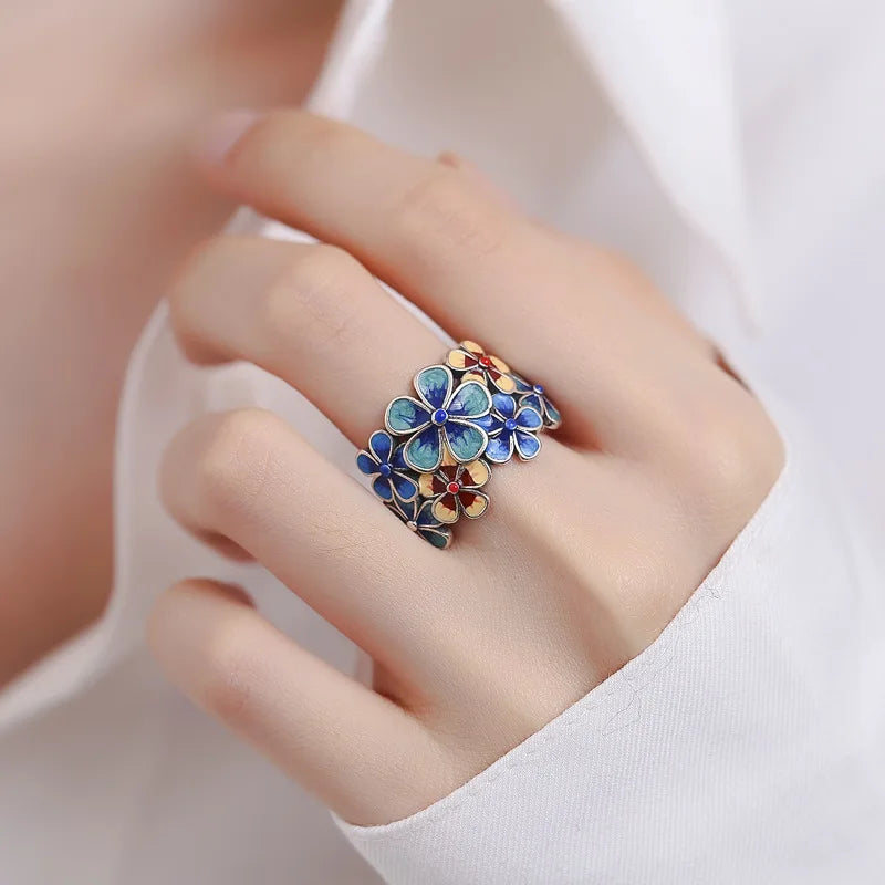 Rosa – Colorful Flower Ring