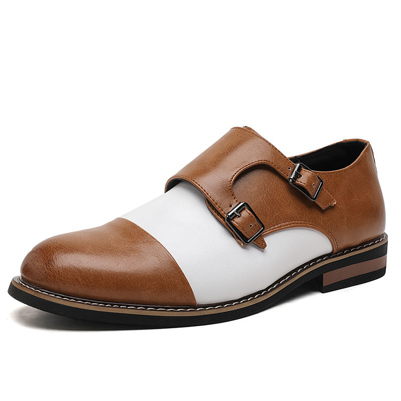 Camden Two-Tone Monk Shoes