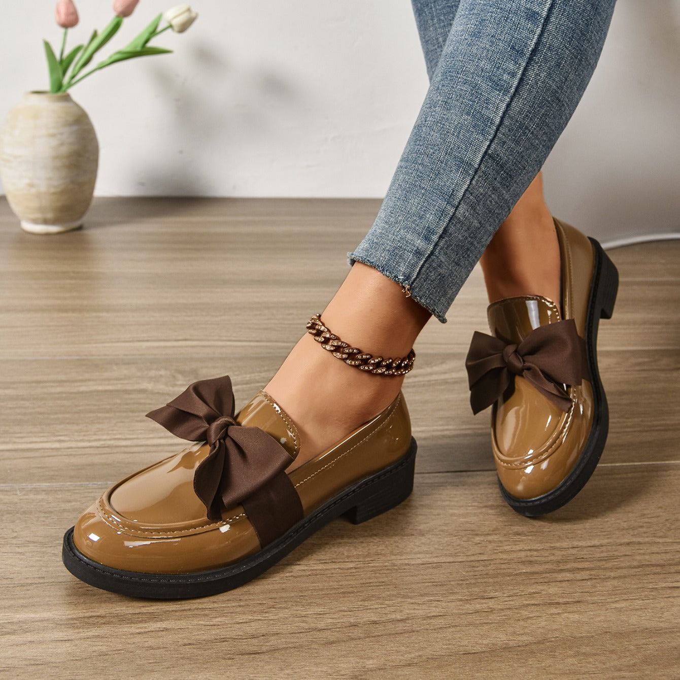 Elara Bow Loafers