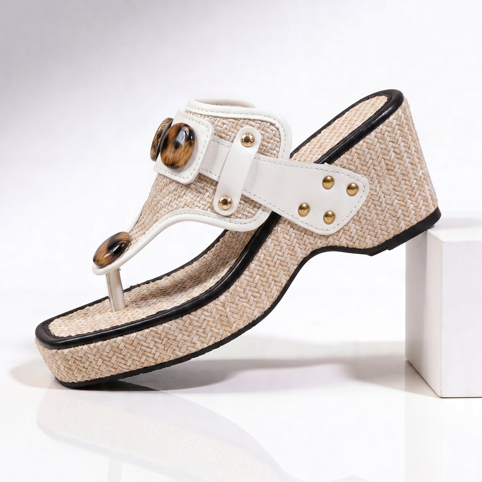 Elara Buckle Platform Sandals