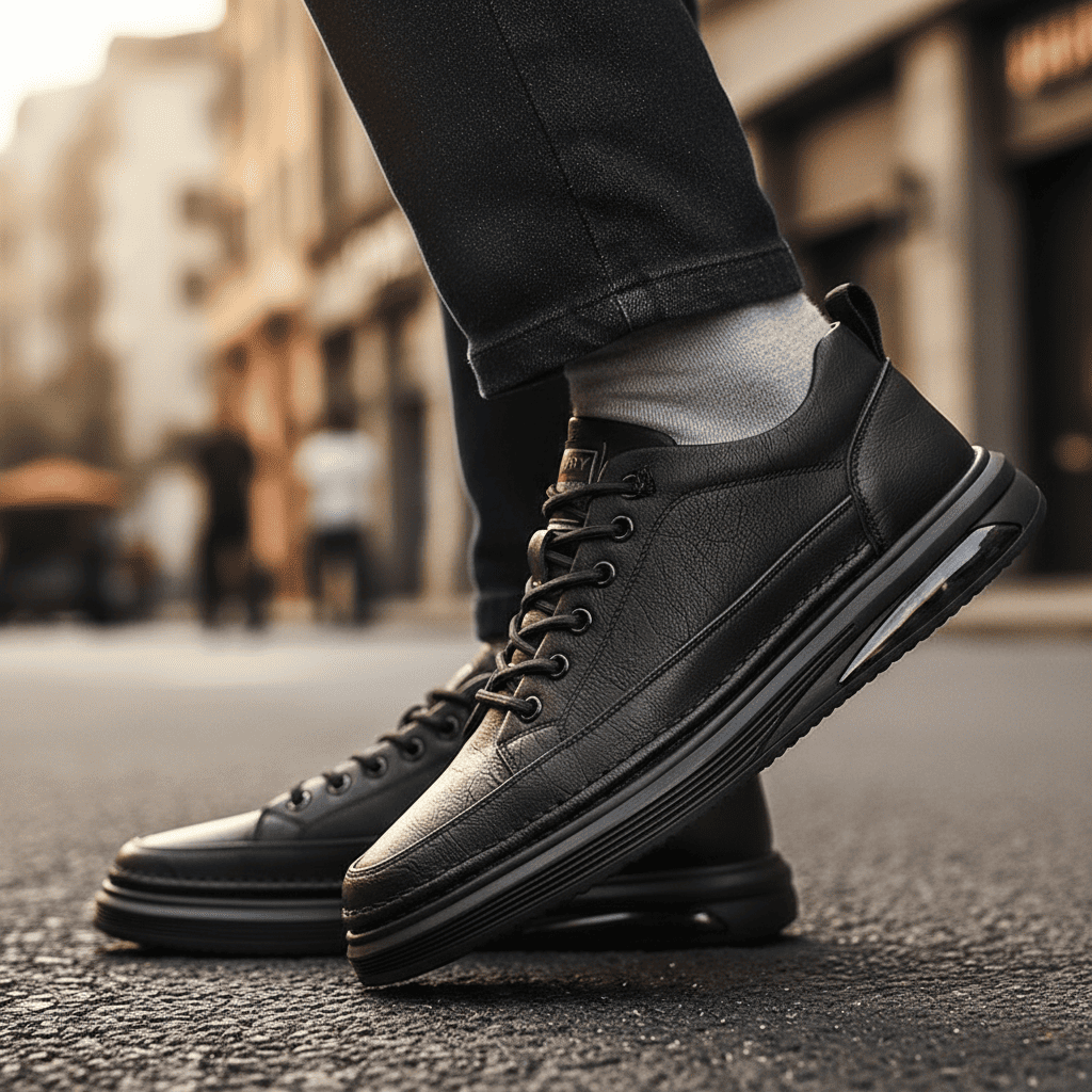 Hawthorne Air Cushion Leather Sneakers