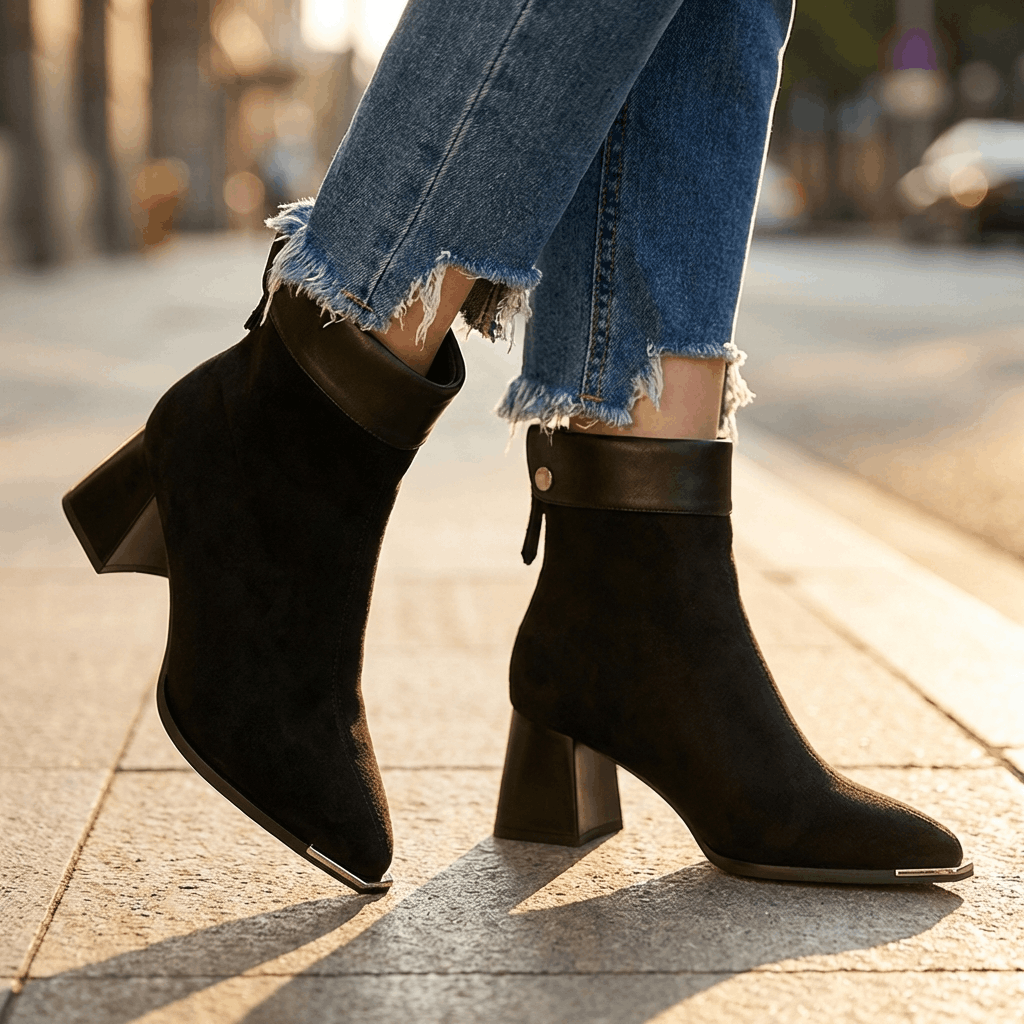 Elara Suede Ankle Boots