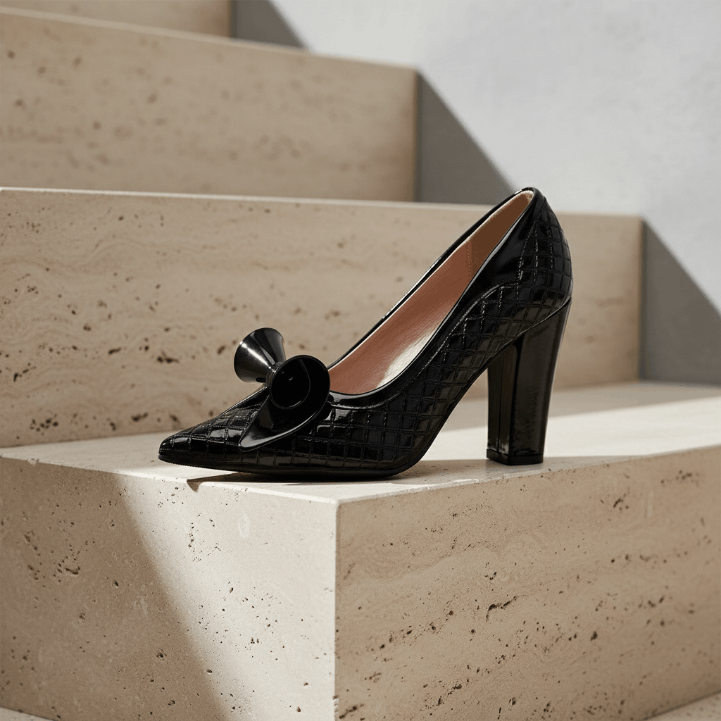 Aveline Embossed Heels