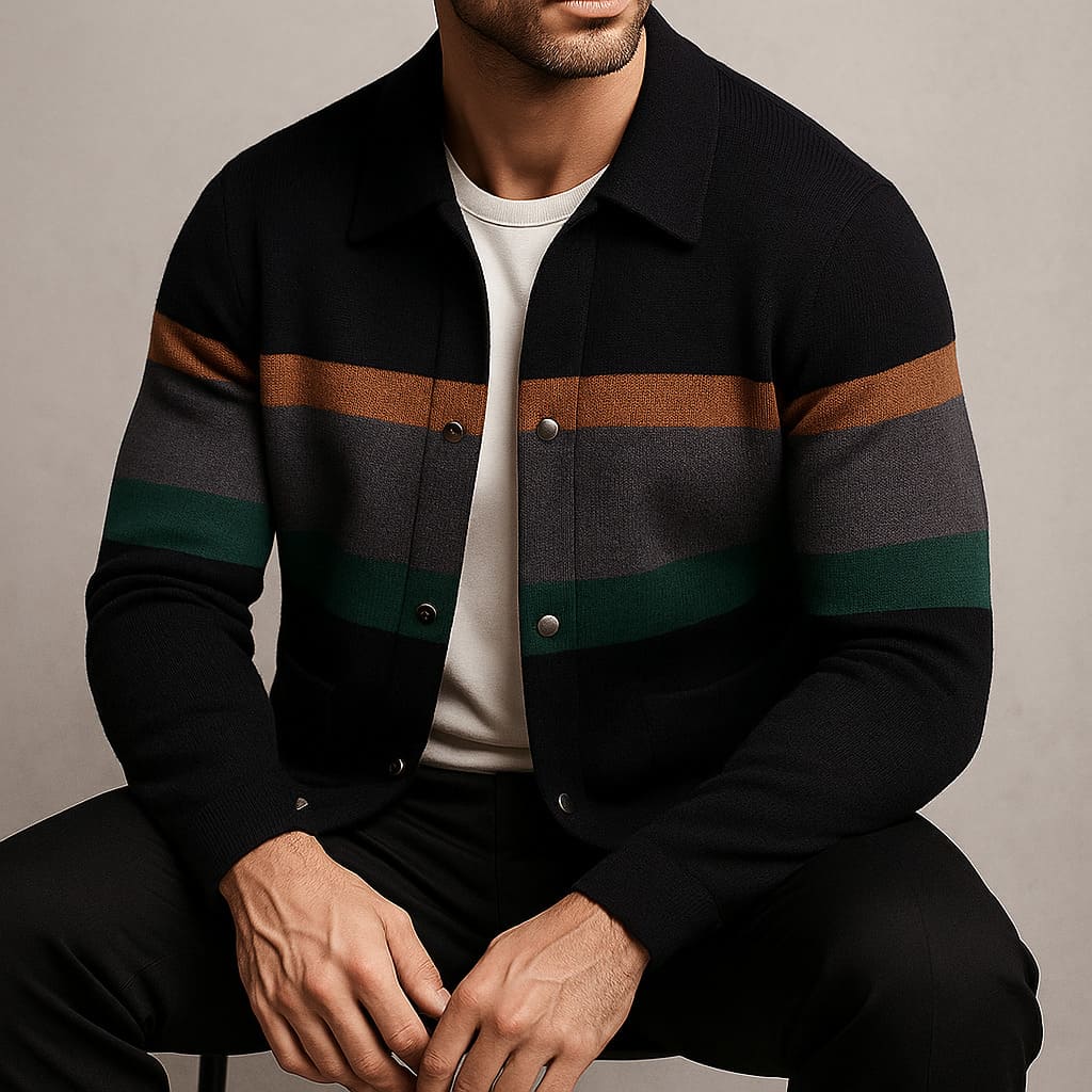 Harrison Stripe Cardigan