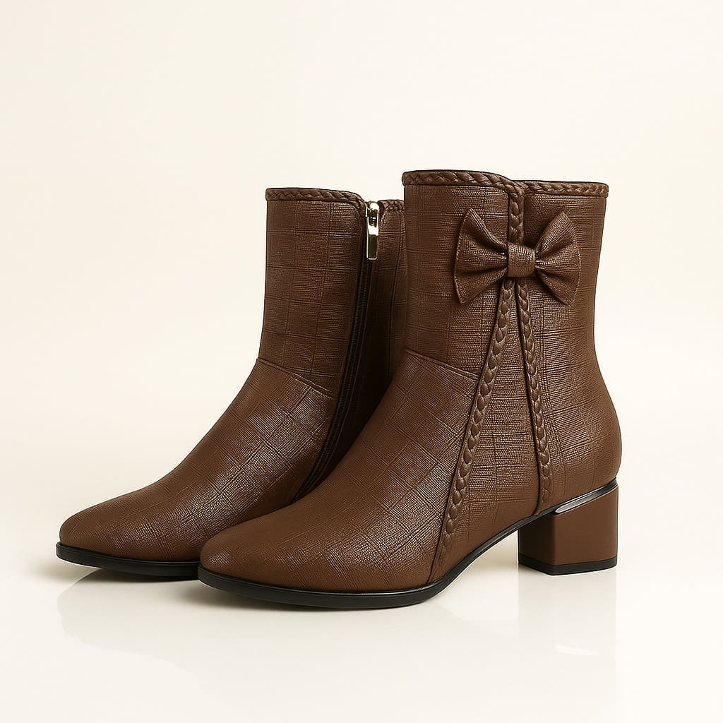 Siena Braided Zip Booties