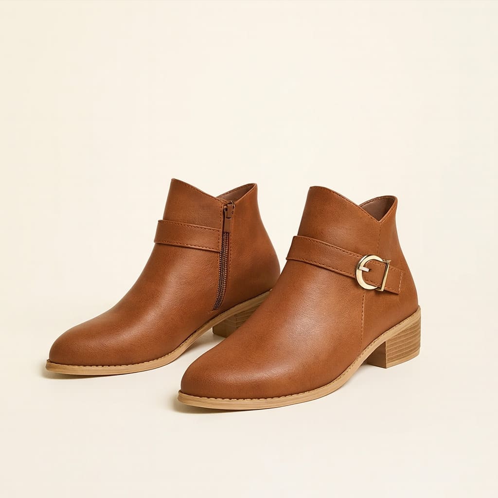 Arlena Side-Buckle Boots