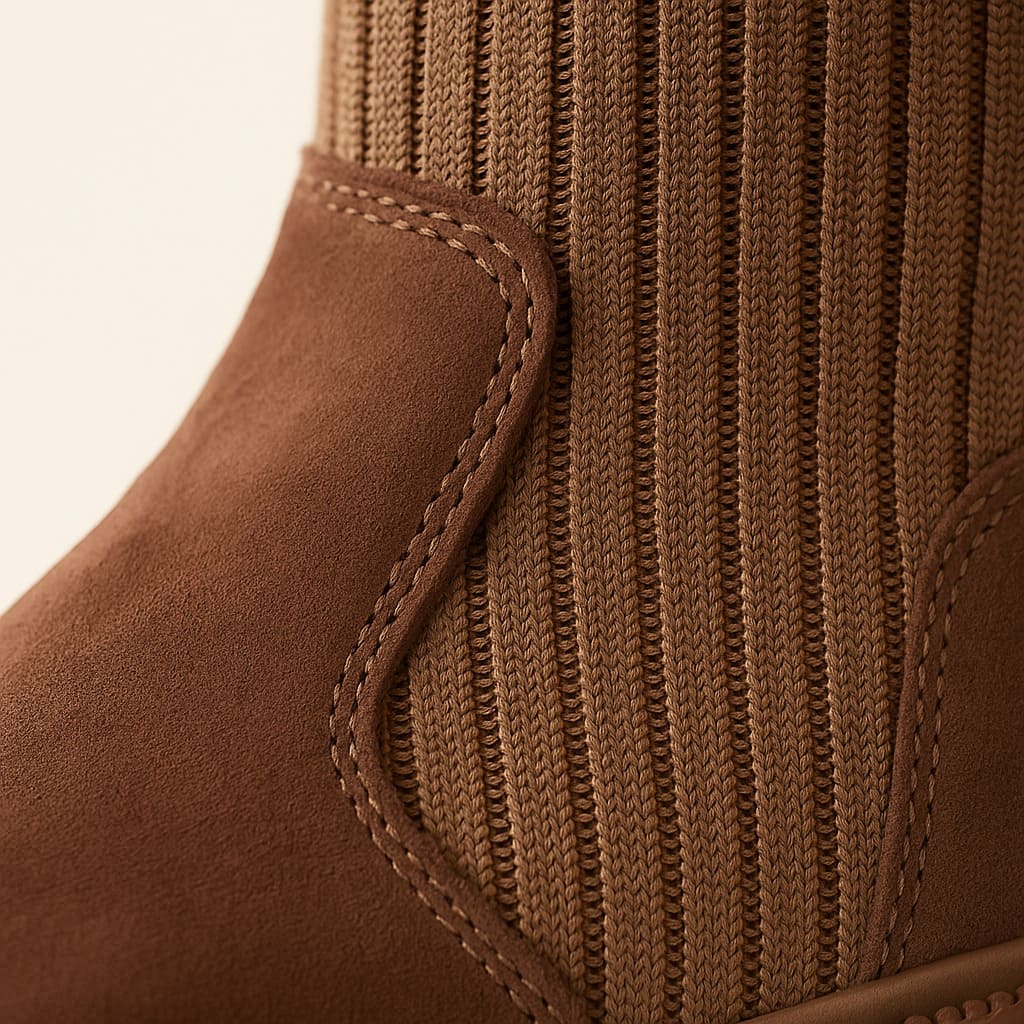 Ridge Knit Chelsea Boot