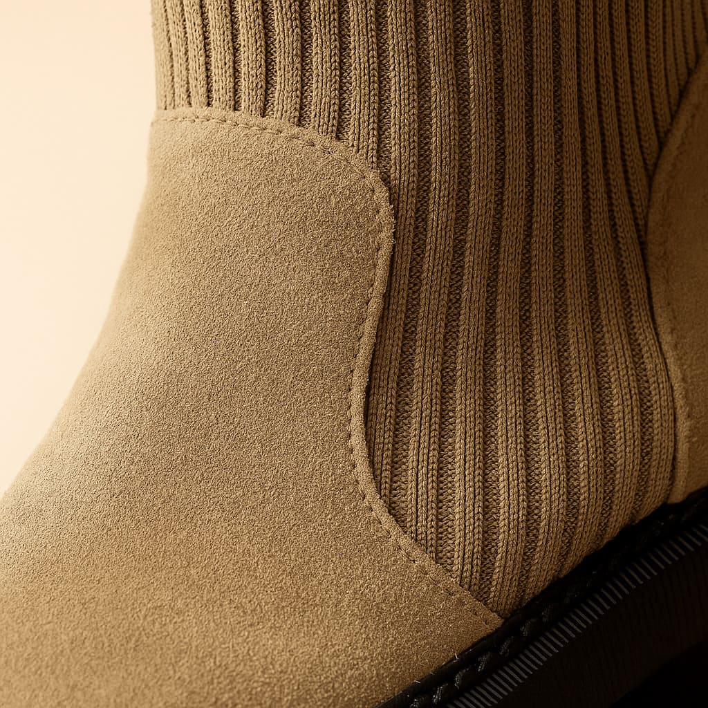 Ridge Knit Chelsea Boot