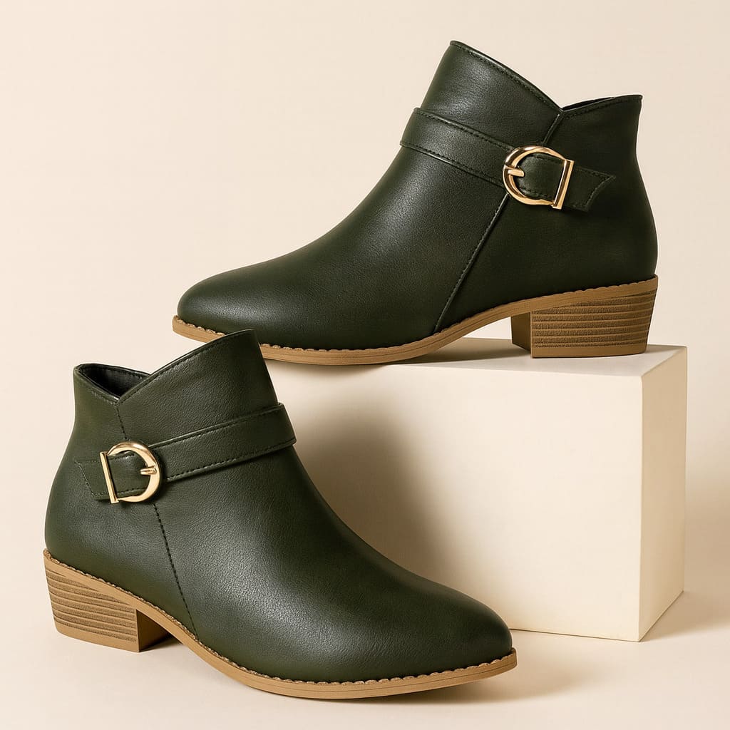 Arlena Side-Buckle Boots