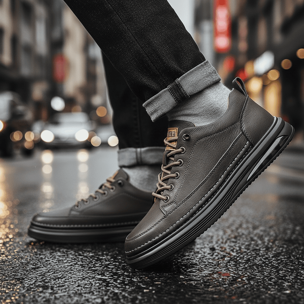 Hawthorne Air Cushion Leather Sneakers