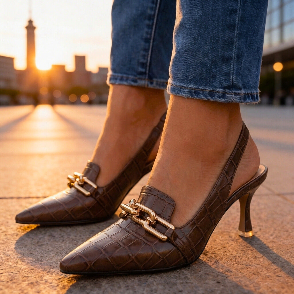 Lysandra Chain Slingbacks