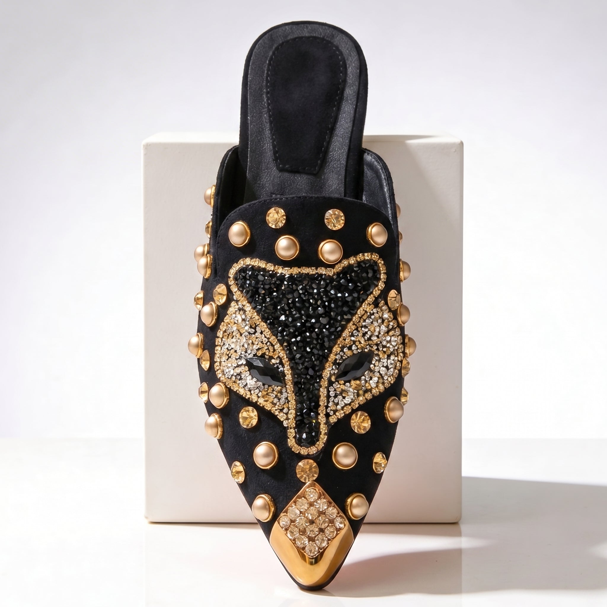 Fiora Fox Jewel Mules