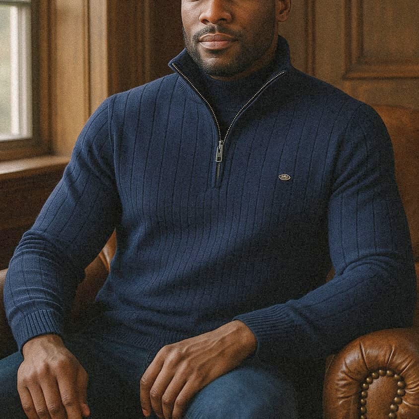 Aksel Half-Zip Knit Sweater