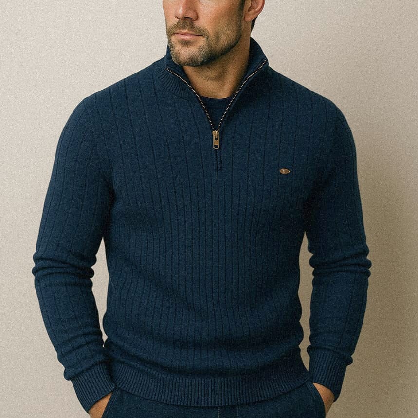 Aksel Half-Zip Knit Sweater