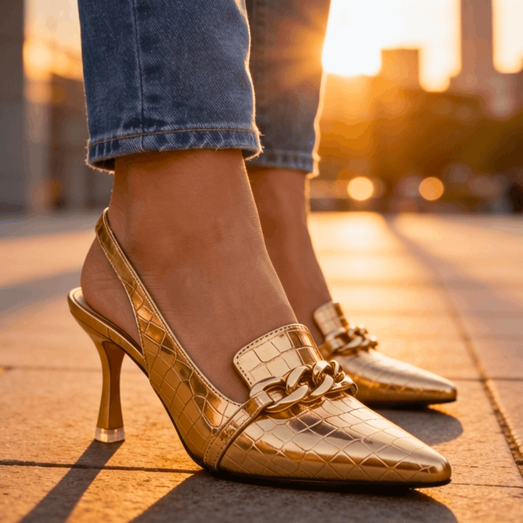 Lysandra Chain Slingbacks