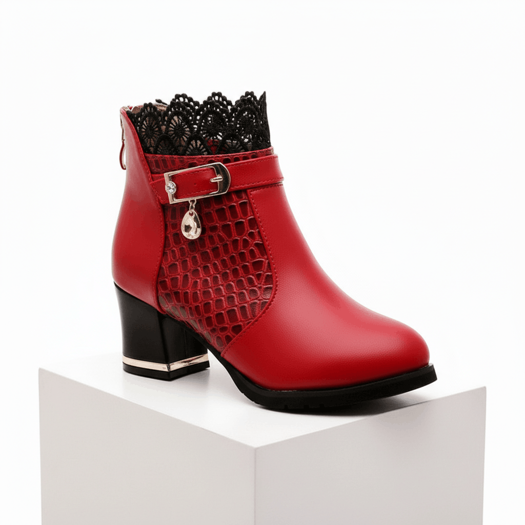 Valencia Lace Ankle Boots