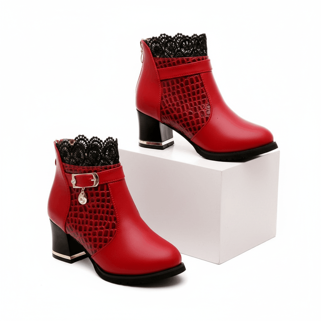 Valencia Lace Ankle Boots