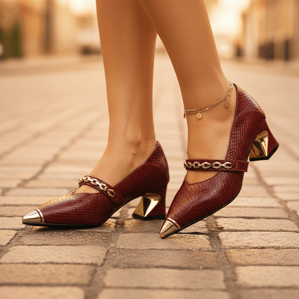 Rivoli Chain Heels