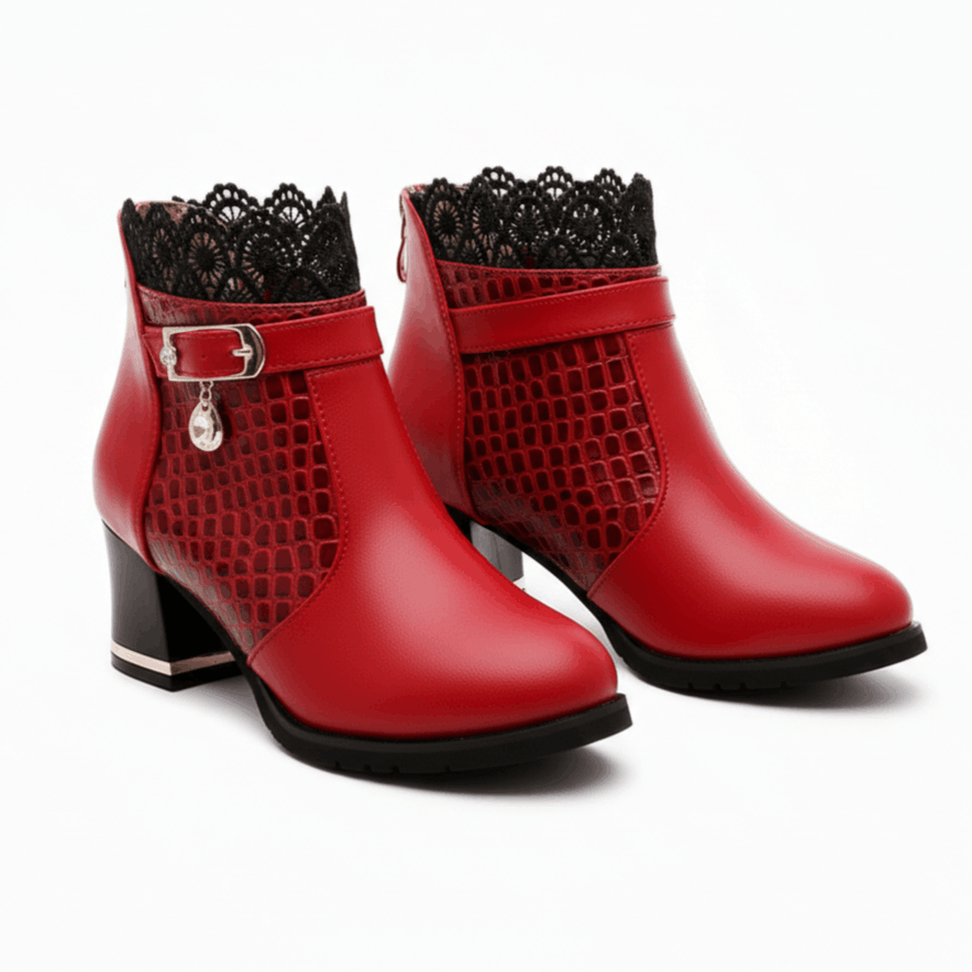 Valencia Lace Ankle Boots