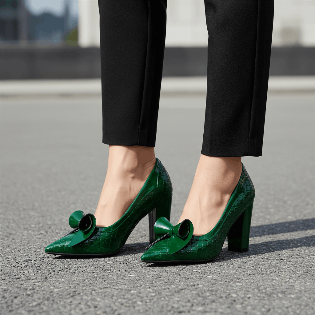 Aveline Embossed Heels