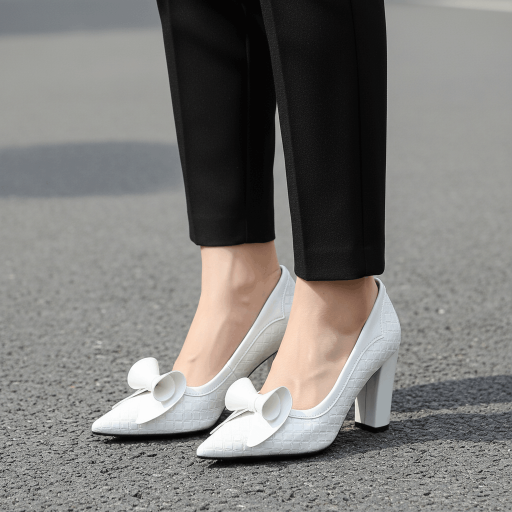 Aveline Embossed Heels