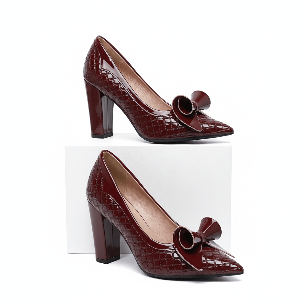 Aveline Embossed Heels
