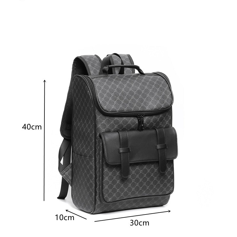 UrbanX Deep Black Retro Backpack