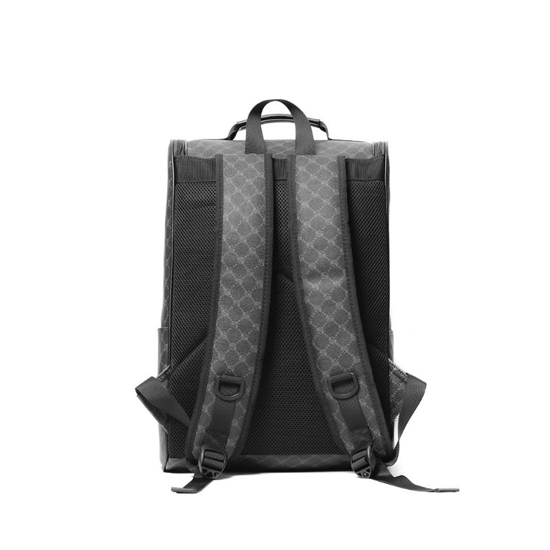 UrbanX Deep Black Retro Backpack